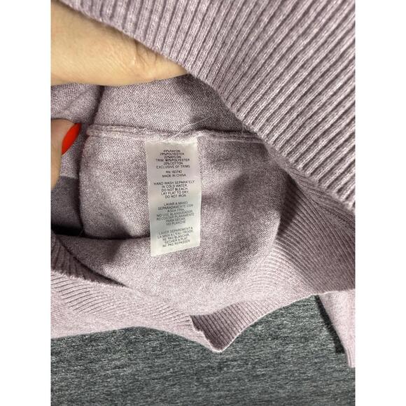 Milano Sweater Pullover Women M Medium Pink Knit Collared Long Sleeve Rhinestone - Picture 4 of 7